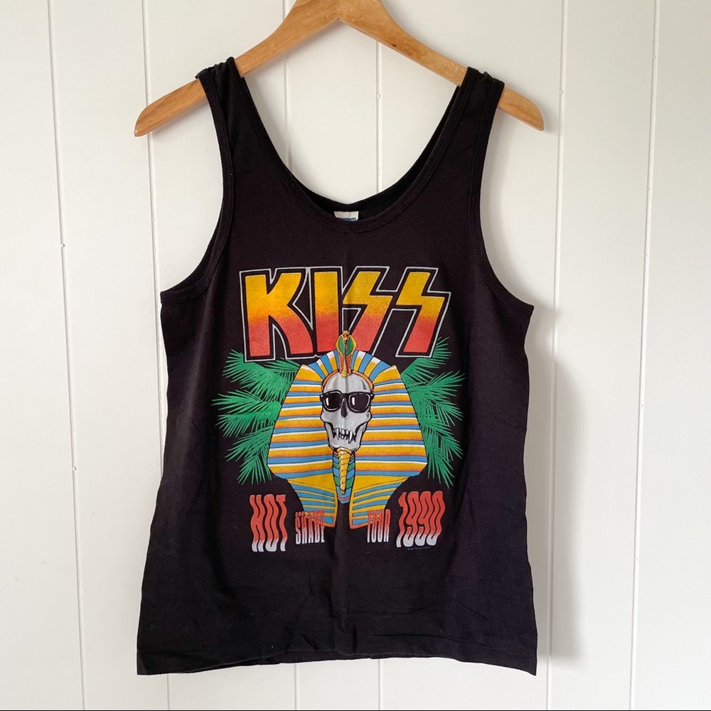 Vintage KISS Band Tank Hot In The Shade 1990